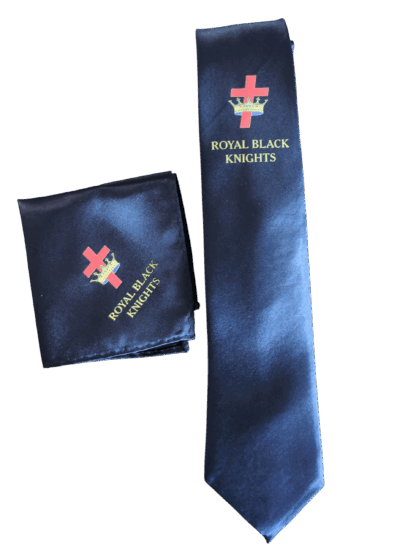 Royal Black Knights Tie and Handkerchief